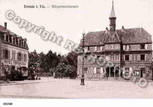 Ville de ERSTEIN, carte postale ancienne