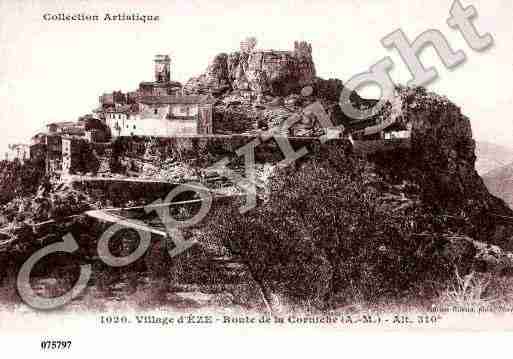 Ville de EZE, carte postale ancienne