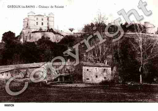 Ville de GREOUXLESBAINS, carte postale ancienne