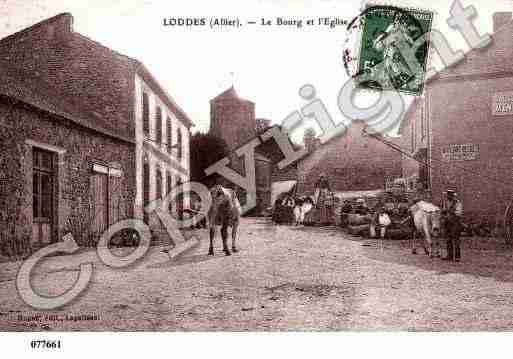 Ville de LODDES, carte postale ancienne