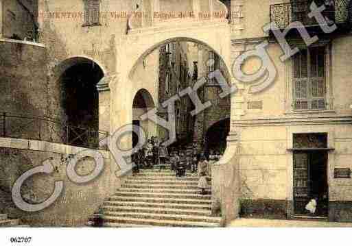 Ville de MENTON, carte postale ancienne