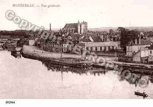 Ville de MONTEREAUFAUTYONNE, carte postale ancienne