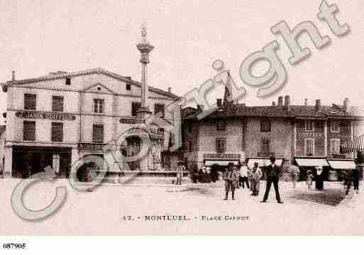 Ville de MONTLUEL, carte postale ancienne