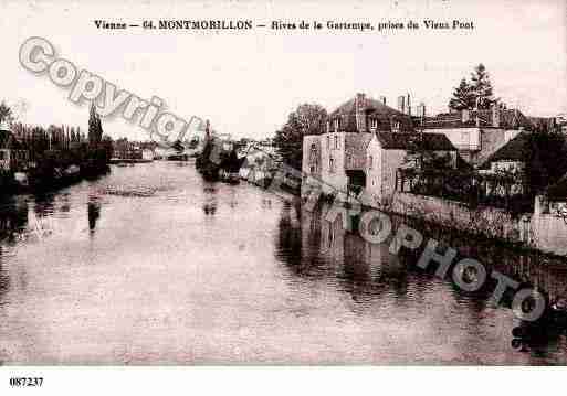 Ville de MONTMORILLONLELECHE, carte postale ancienne