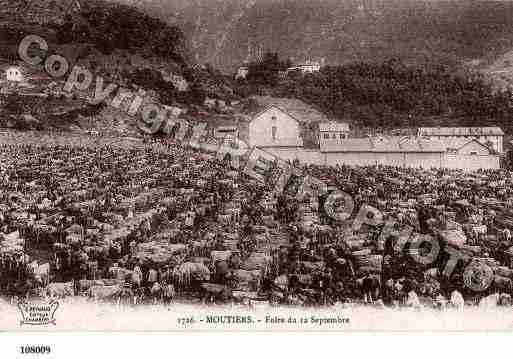 Ville de MOUTIERSTARENTAISE, carte postale ancienne