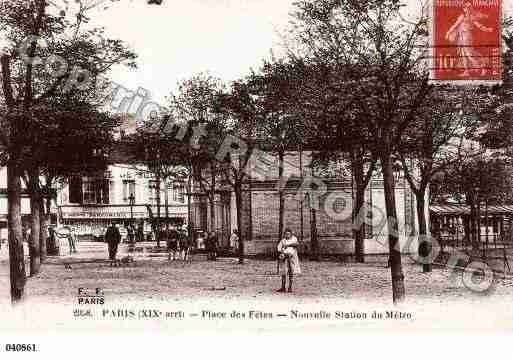 Ville de PARIS19, carte postale ancienne