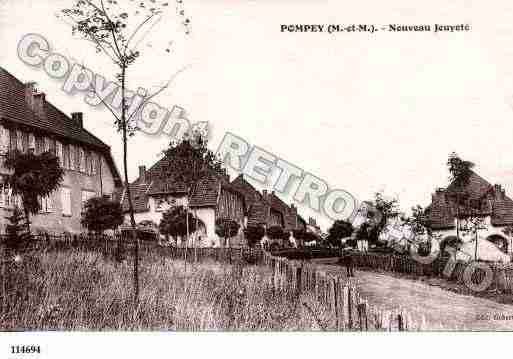 Ville de POMPEY, carte postale ancienne