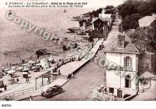 Ville de PORNIC, carte postale ancienne