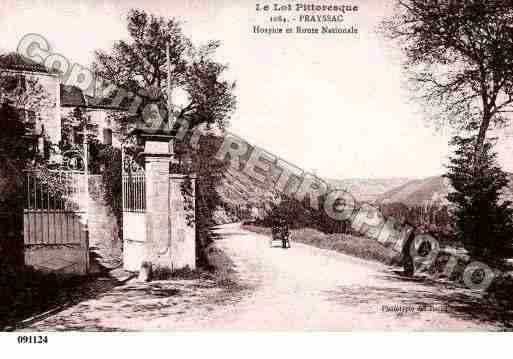 Ville de PRAYSSAC, carte postale ancienne