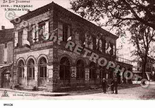 Ville de PRAYSSAC, carte postale ancienne