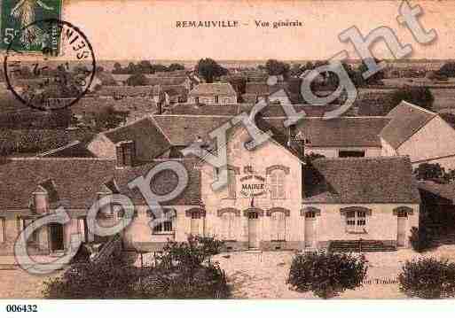 Ville de REMAUVILLE, carte postale ancienne