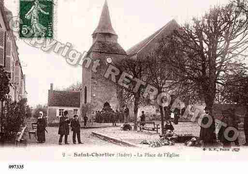 Ville de SAINTCHARTIER, carte postale ancienne