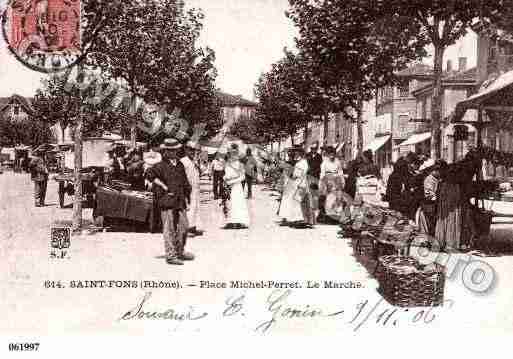 Ville de SAINTFONS, carte postale ancienne