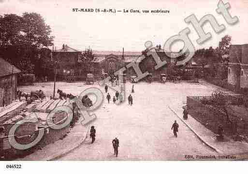 Ville de SAINTMARD, carte postale ancienne