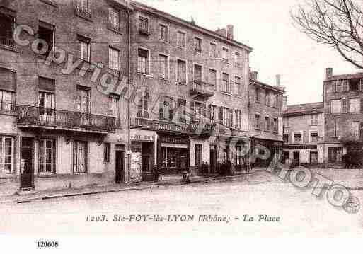 Ville de SAINTEFOYLESLYON, carte postale ancienne