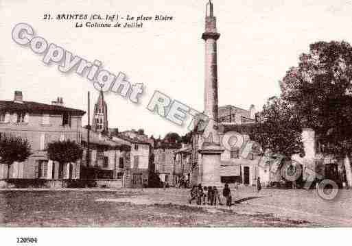 Ville de SAINTES, carte postale ancienne