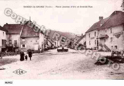 Ville de SANCEYLEGRAND, carte postale ancienne