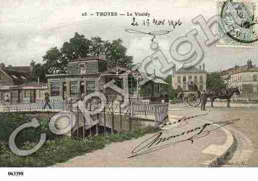 Ville de TROYES, carte postale ancienne