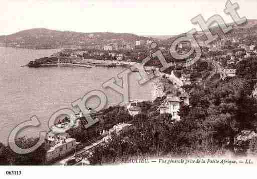 Ville de BEAULIEUSURMER, carte postale ancienne