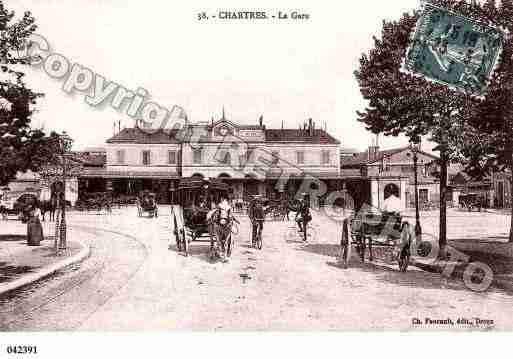 Ville de CHARTRES, carte postale ancienne