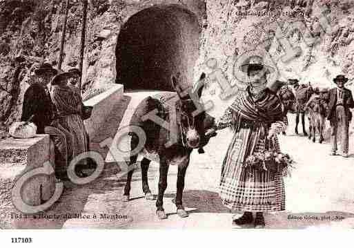 Ville de EZE, carte postale ancienne