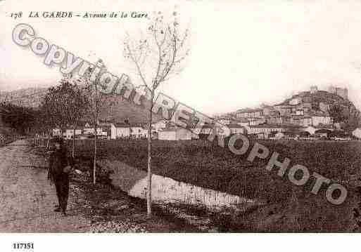 Ville de GARDE(LA), carte postale ancienne