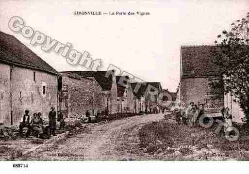 Ville de GIRONVILLE, carte postale ancienne