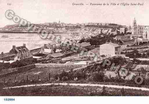 Ville de GRANVILLE, carte postale ancienne