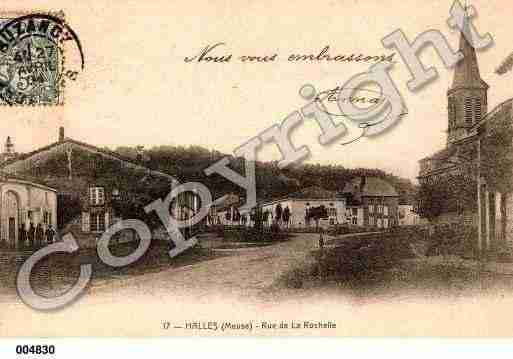 Ville de HALLESSOUSLESCOTES, carte postale ancienne