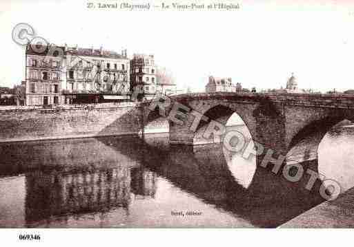 Ville de LAVAL, carte postale ancienne