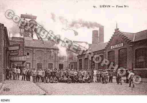 Ville de LIEVIN, carte postale ancienne