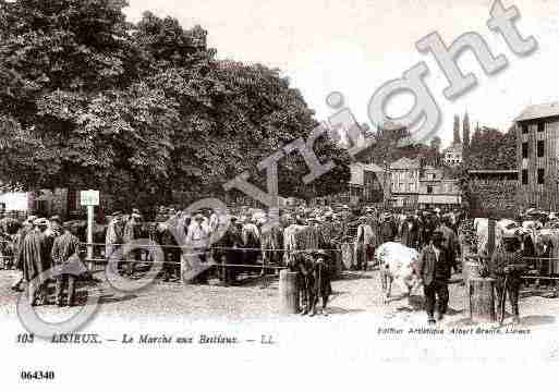 Ville de LISIEUX, carte postale ancienne