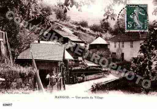 Ville de MANIGOD, carte postale ancienne