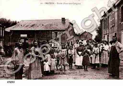 Ville de MATTONETCLEMENCY, carte postale ancienne