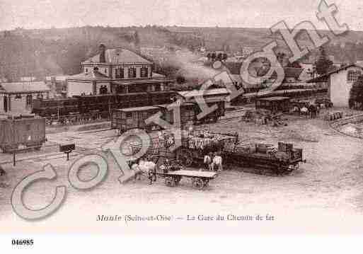 Ville de MAULE, carte postale ancienne