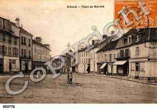 Ville de MAULE, carte postale ancienne