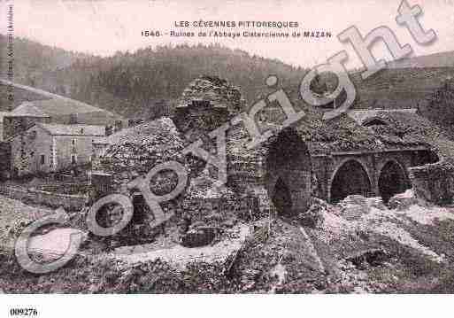 Ville de MAZANL'ABBAYE, carte postale ancienne