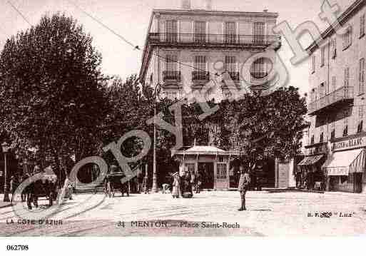 Ville de MENTON, carte postale ancienne