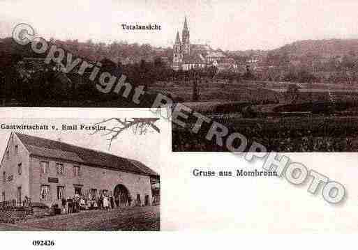 Ville de MONTBRONN, carte postale ancienne