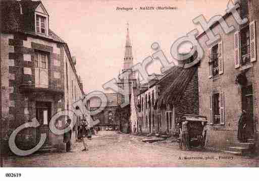 Ville de NAIZIN, carte postale ancienne