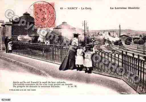 Ville de NANCY, carte postale ancienne