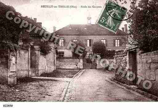 Ville de NEUILLYENTHELLE, carte postale ancienne