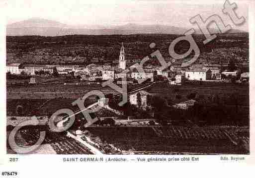 Ville de SAINTGERMAIN, carte postale ancienne