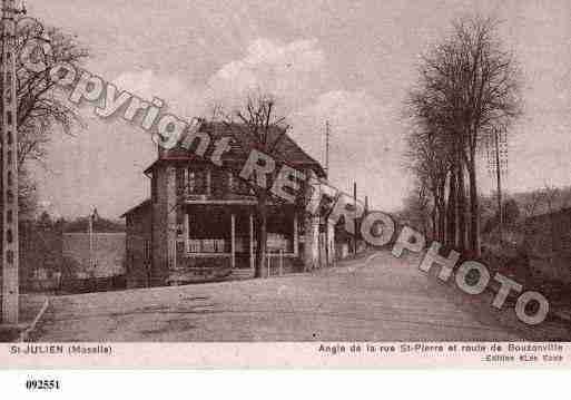 Ville de SAINTJULIENLESMETZ, carte postale ancienne