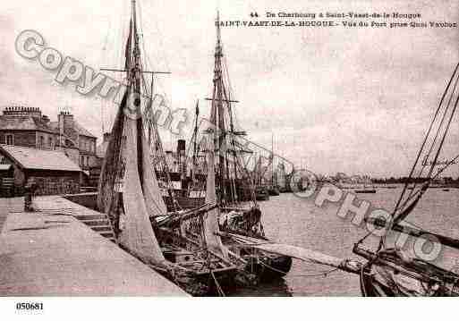 Ville de SAINTVAASTLAHOUGUE, carte postale ancienne