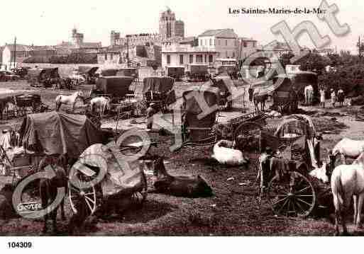 Ville de SAINTESMARIESDELAMER, carte postale ancienne