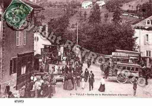 Ville de TULLE, carte postale ancienne