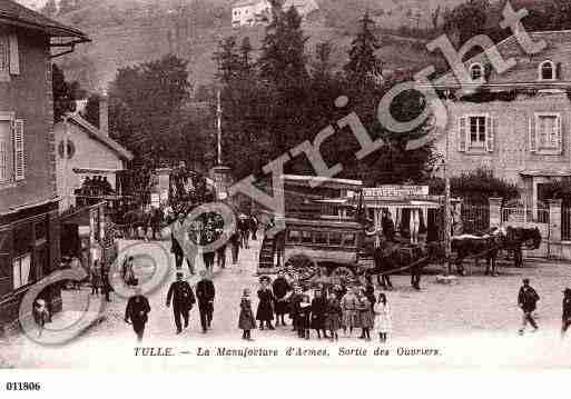 Ville de TULLE, carte postale ancienne