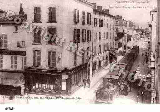 Ville de VILLEFRANCHESURSAONE, carte postale ancienne