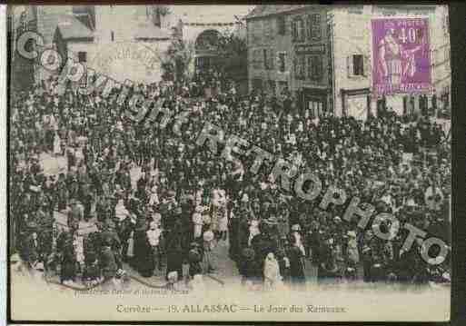 Ville de ALLASSAC, carte postale ancienne